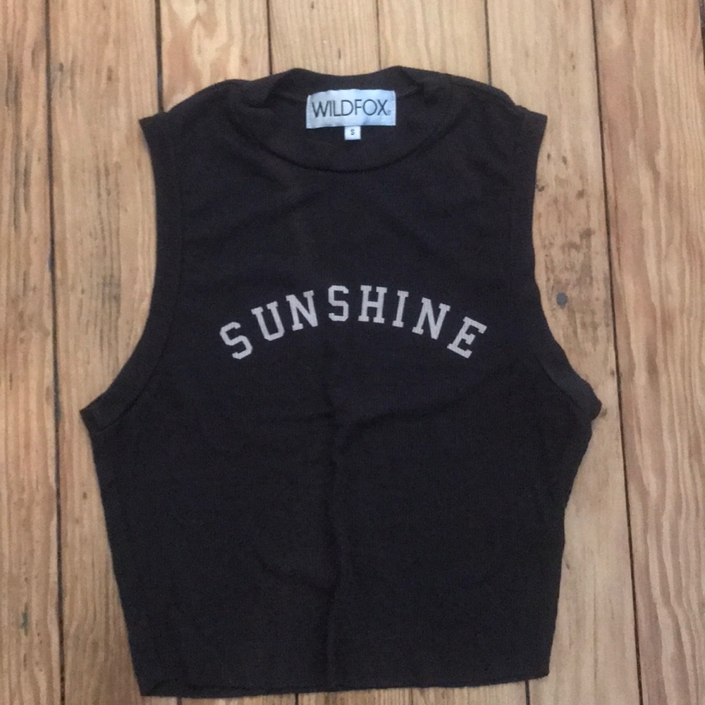 Wildfox crop top. WORN ONCE.
